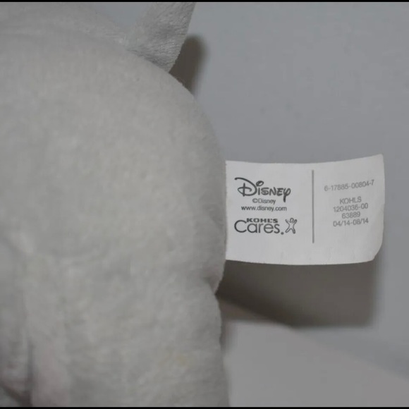 Disney Kohls Cares 12" Dumbo Flying Elephant Gray Plush Stuffed Animal Big Ears - Picture 9 of 9